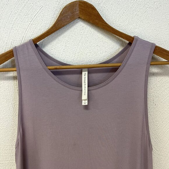 The Group By Babaton Light Purple Sheer Long Maxi Dress sz Small - Picture 3 of 6